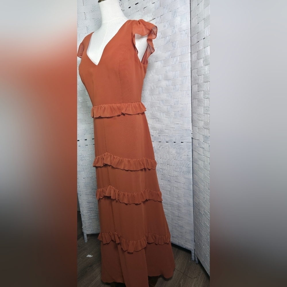 REVELRY Ruffle Maxi Dress - Picture 6 of 9